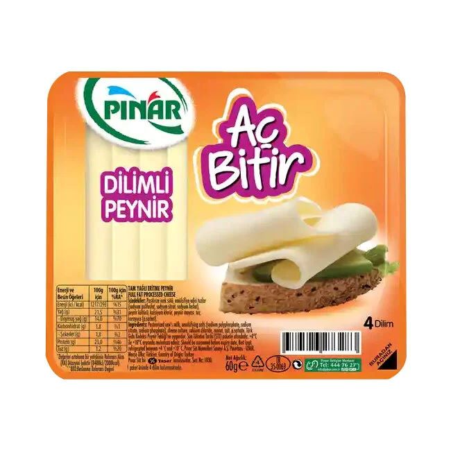 Aç Bitir Dilimli Kaşar 60 gr